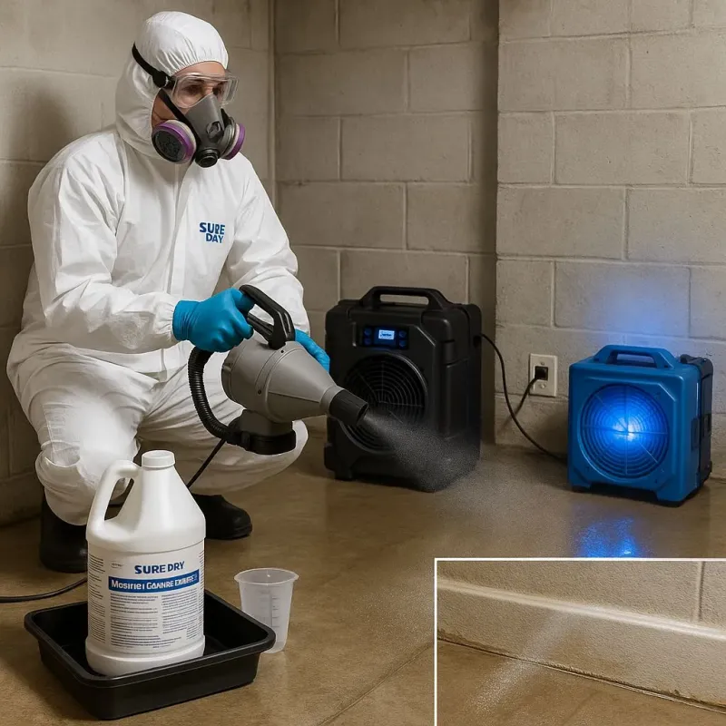 Sanitization and Odor Removal process in Huntington Woods, MI